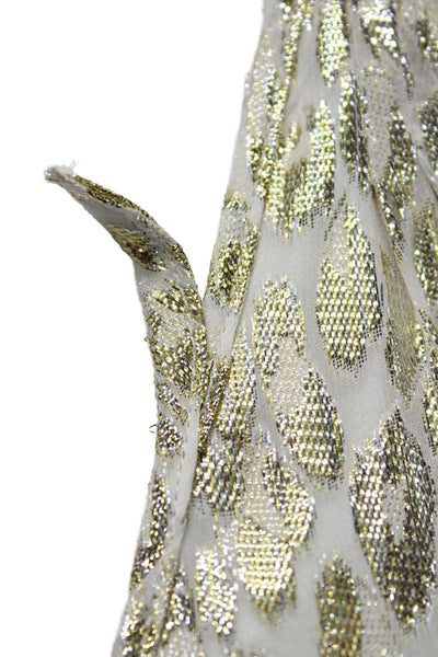 Badgley Mischka Women Kaftan Animal Print Silk Sleeveless Dress Size M