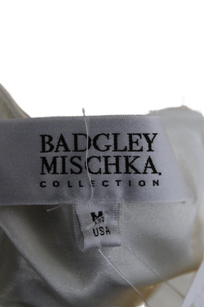 Badgley Mischka Women Kaftan Animal Print Silk Sleeveless Dress Size M