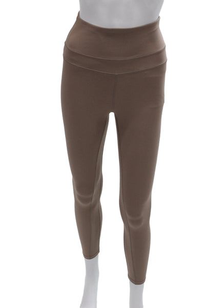 Varley Womens Ankle Leggings Brown Athleisure Size S