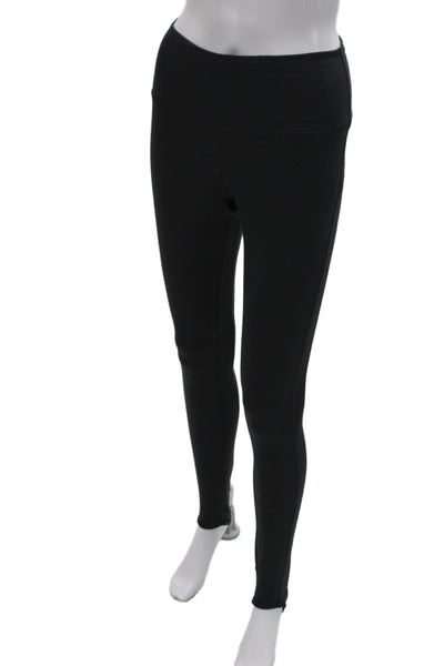 Alo Womens Ankle Leggings Black Spandex Athleisure Pull On Size M