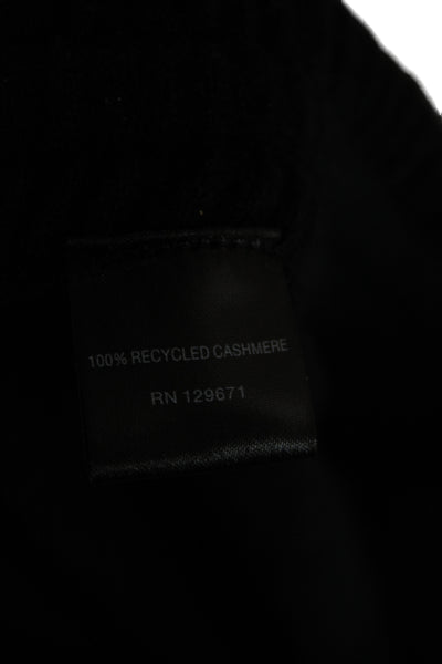 Naked Cashmere Women Jogger Pants Black 100% Recycled Cashmere Size M