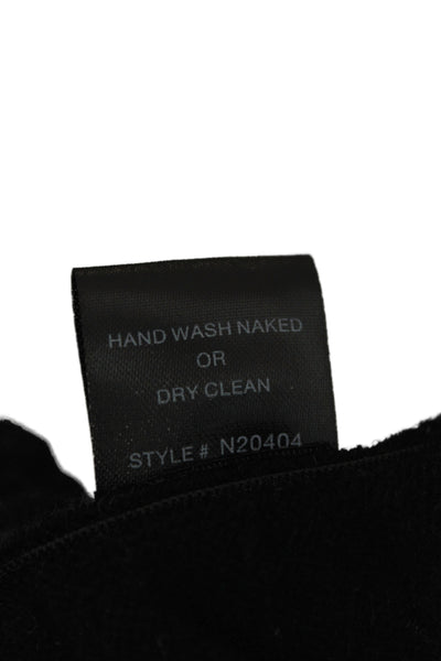 Naked Cashmere Women Jogger Pants Black 100% Recycled Cashmere Size M