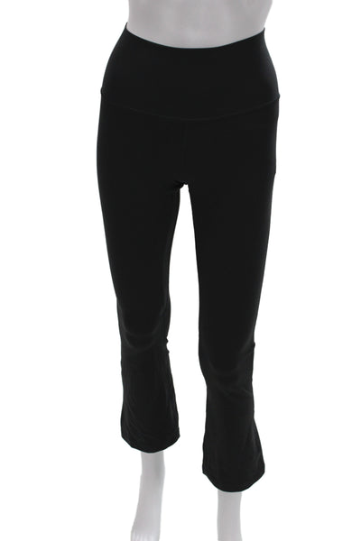Lululemon Women Ankle Leggings Black Nylon Athleisure Size 8