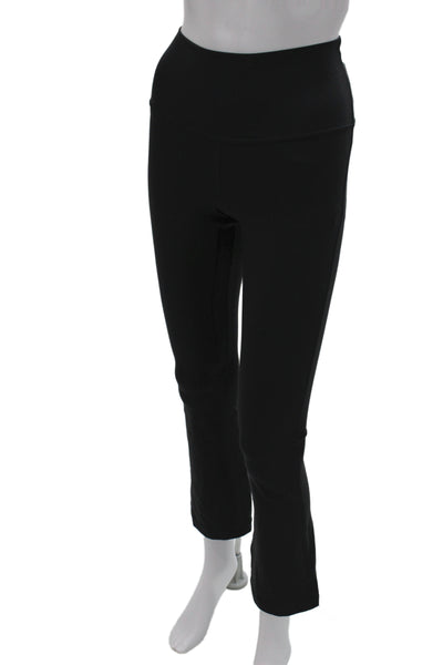 Lululemon Women Ankle Leggings Black Nylon Athleisure Size 8