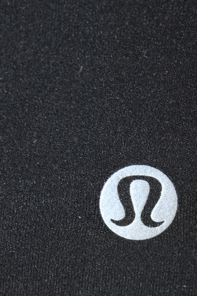 Lululemon Women Ankle Leggings Black Nylon Athleisure Size 8