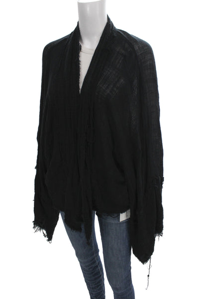 Free People Womens Black V-Neck Long Sleeve Cardigan Boho Size XS