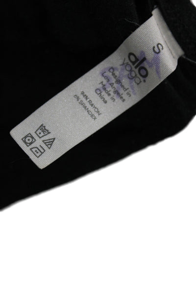 Alo Yoga Womens Black Cropped Tank Athleisure Sleeveless Pullover Size S