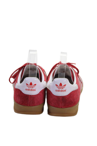 Adidas Womens Suede Gazelle Low Top Sneakers Red Size 6.5