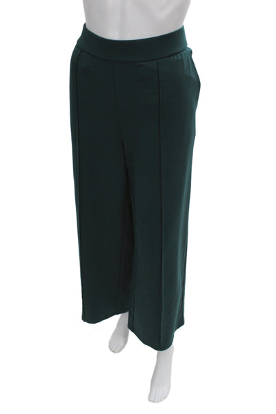 Eileen Fisher Womens Green Dress Pants Pull On Tencel Size M