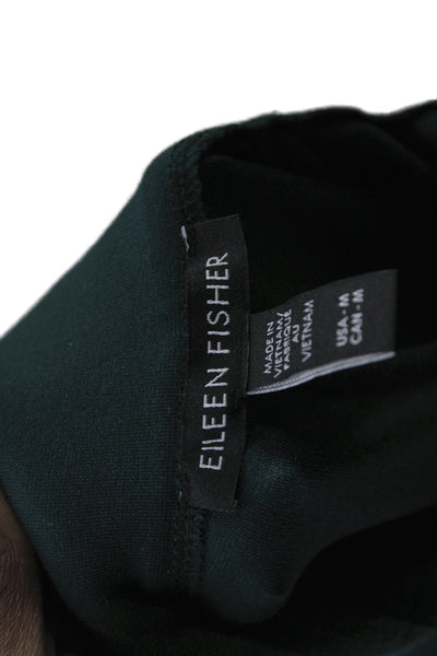 Eileen Fisher Womens Green Dress Pants Pull On Tencel Size M
