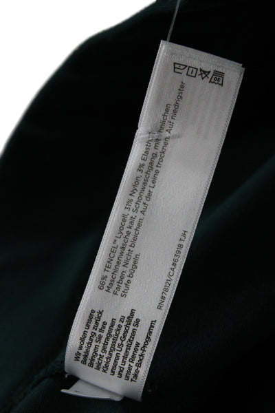Eileen Fisher Womens Green Dress Pants Pull On Tencel Size M