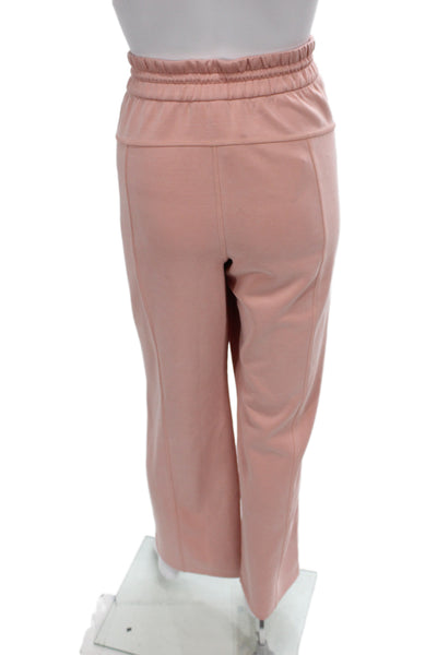 Lululemon Womens Pink Sweatpants Drawstring Recycled Polyester Size 10