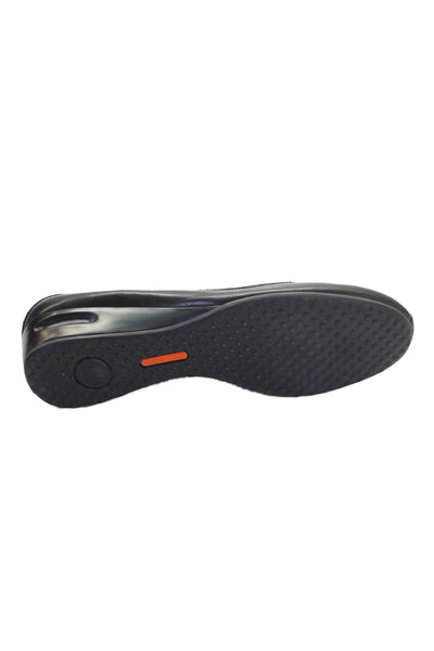 Cole Haan Womens Leather Low Wedge Slide On Pumps Black Size 10 B