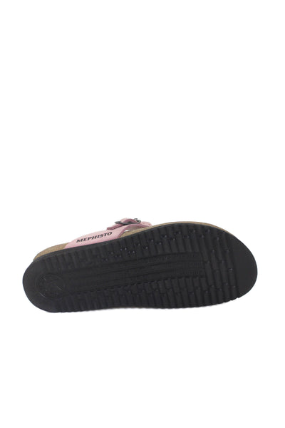 Mephisto Womens Suede Buckle Thong Slide On Sandals Pink Size 40 10