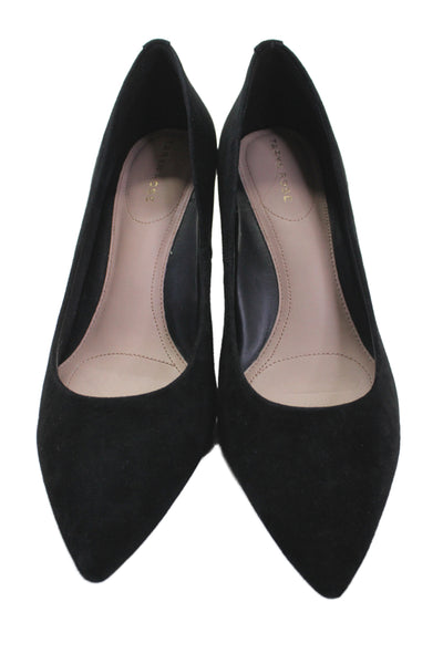Taryn Rose Womens Suede Pointed Toe Marigold Pumps Black Size 11 Medium