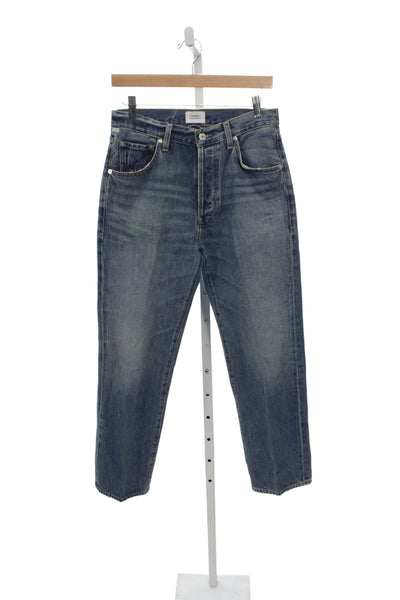 Citizens of Humanity Women Straight Blue Jeans Cotton Mid Rise 28in Size 27