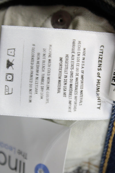 Citizens of Humanity Women Straight Blue Jeans Cotton Mid Rise 28in Size 27