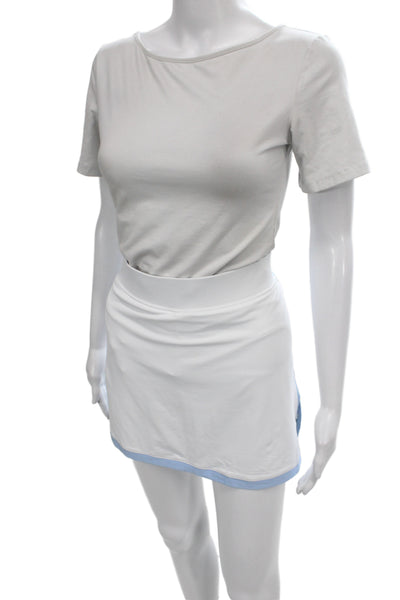 club & court Womens Athletic White Mini Skort Size M