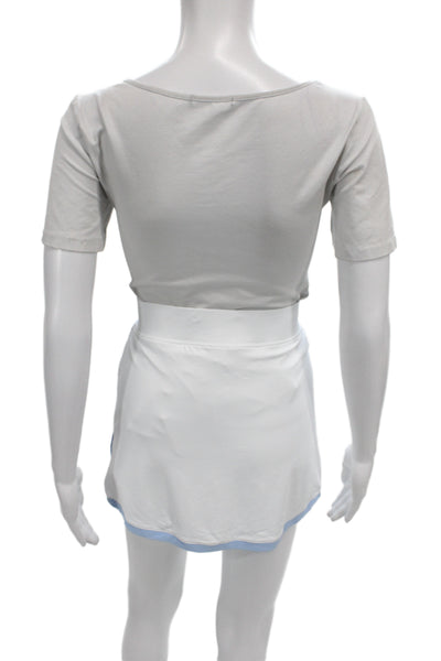 club & court Womens Athletic White Mini Skort Size M