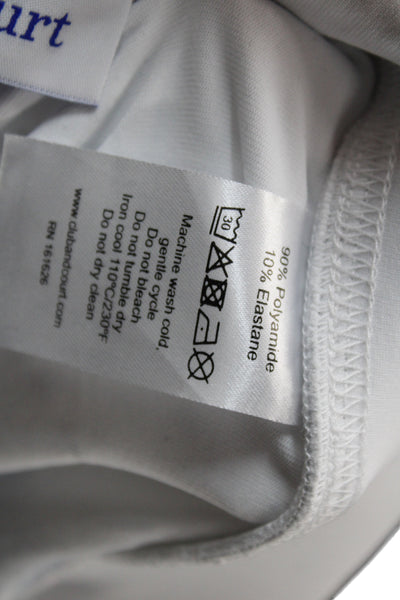 club & court Womens Athletic White Mini Skort Size M