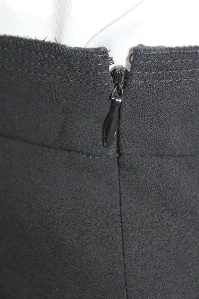 Prada Women Straight Pencil Short Skirt Black Zip Size 38