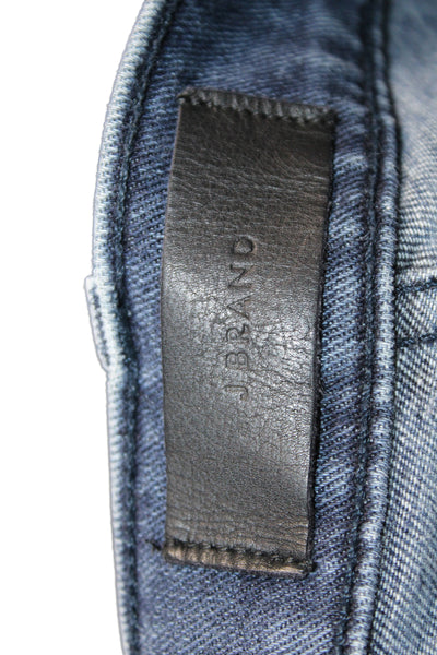 J Brand Women Skinny Jeans Blue Cotton Mid Rise Inseam 29 Size 34