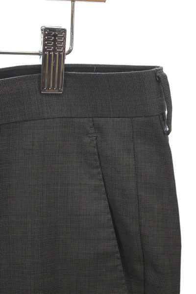 Boss Hugo Boss Mens Dress Pants Gray Virgin Wool Size 36