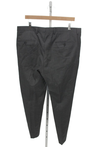 Boss Hugo Boss Mens Dress Pants Gray Virgin Wool Size 36