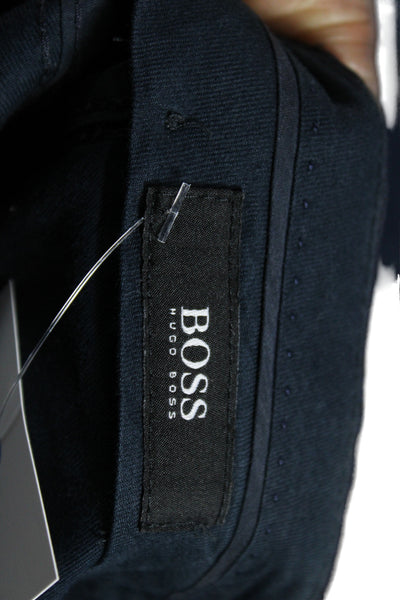 Boss Hugo Boss Mens Dress Pants Blue Plaid Virgin Wool Size 36