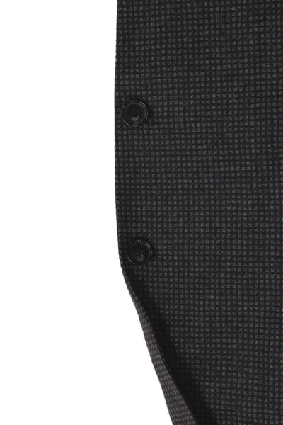 Boss Hugo Boss Mens Brown Plaid Virgin Wool Blazer Button Size 46
