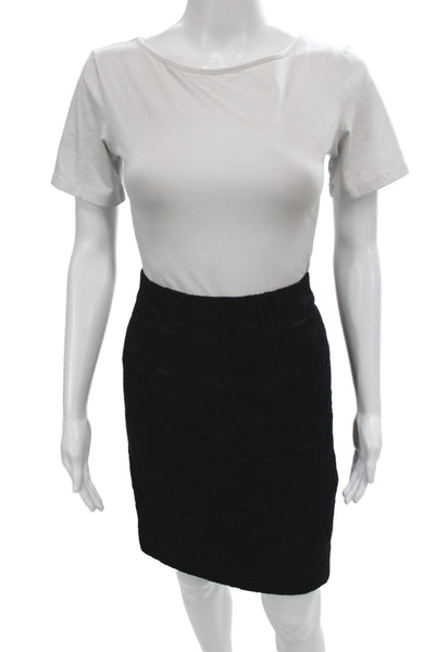 Banana Republic Womens Straight Pencil Black Skirt Zip Knee Length Size 00