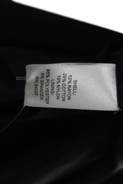 Banana Republic Womens Straight Pencil Black Skirt Zip Knee Length Size 00