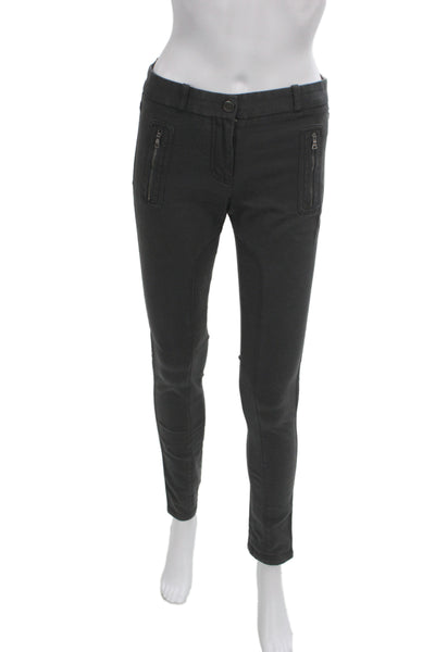 Club Monaco Women Ankle Black Pants 65% Cotton Size 2