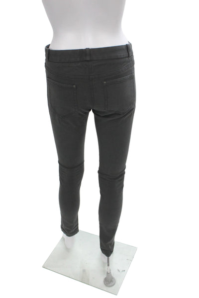 Club Monaco Women Ankle Black Pants 65% Cotton Size 2