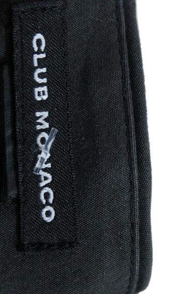 Club Monaco Women Ankle Black Pants 65% Cotton Size 2