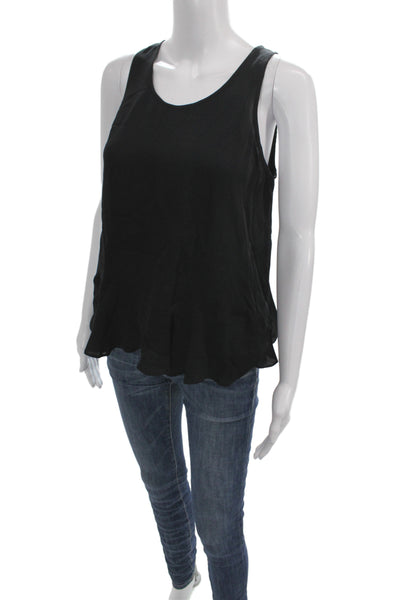 Joie Womens Black Silk Camisole Sleeveless Scoop Neck Solid Summer Size S