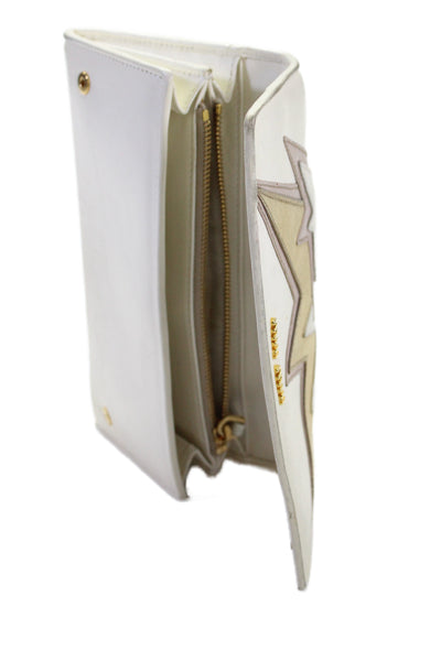 Miu Miu Womens Leather Multi-Compartment Wallet White