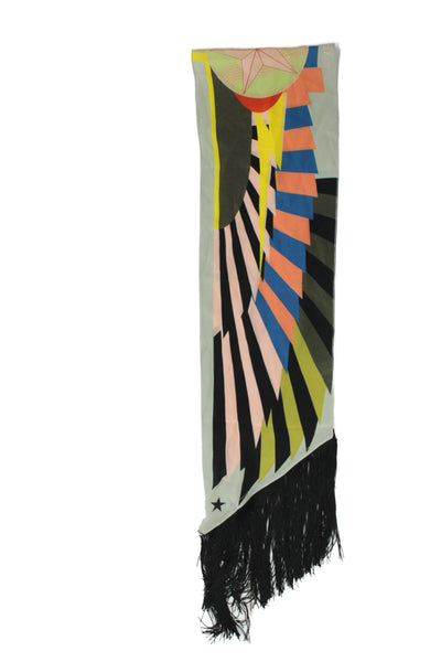 Givenchy Women Silk Geometric Multicolor Scarf  52x8 in