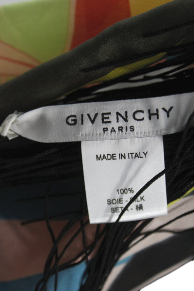 Givenchy Women Silk Geometric Multicolor Scarf  52x8 in