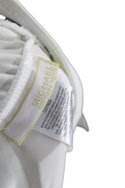 Michael Michael Kors Womens One-Piece Swimsuit White Size 10