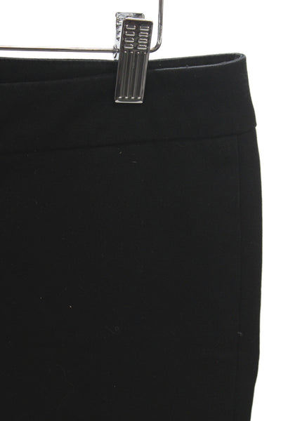 Ecru Women Dress Pants Black Button 56% Cotton Classic Size 8