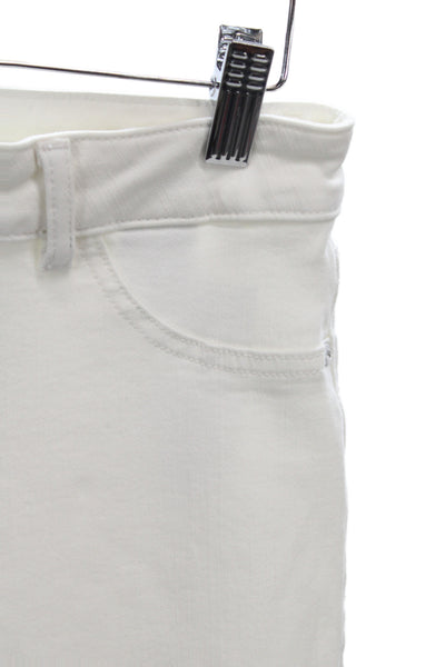 DL1961 Womens Ankle Jeans White Mid Rise Cotton Size 28