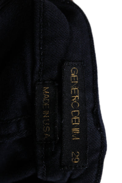Genetic Denim Womens Bootcut Jeans Black Cotton Size 29