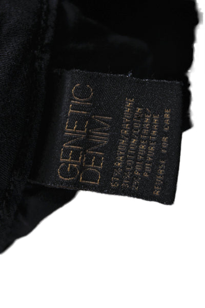 Genetic Denim Womens Bootcut Jeans Black Cotton Size 29
