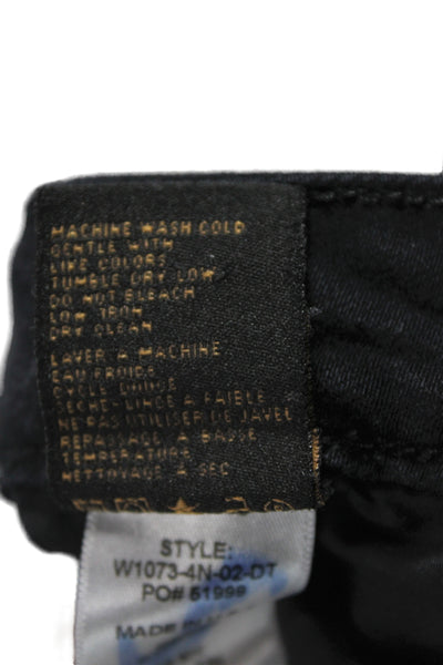 Genetic Denim Womens Bootcut Jeans Black Cotton Size 29
