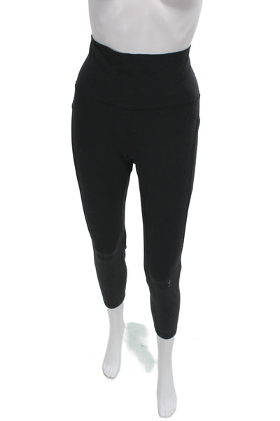 Lululemon Womens Black Capri Leggings Nylon Athleisure Size 10