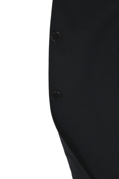 Etro Mens Blazer Black Wool Solid Button Big & Tall Size 56