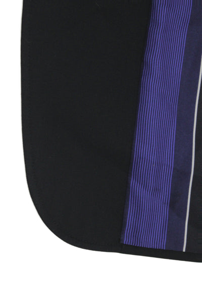 Etro Mens Blazer Black Wool Solid Button Big & Tall Size 56