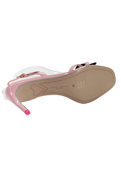 Sophia Webster Womens Patent Leather Slingbacks Sandal Heels Pink Size 38 8