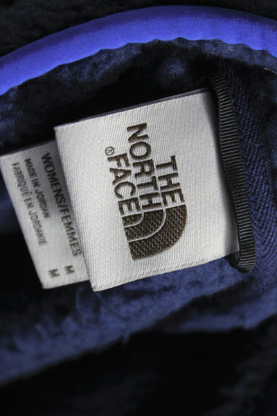 The North Face Womens Blue Basic Jacket Snap Closure Size M